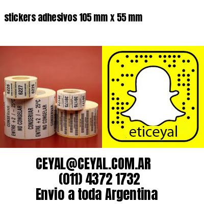 stickers adhesivos 105 mm x 55 mm