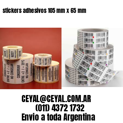 stickers adhesivos 105 mm x 65 mm