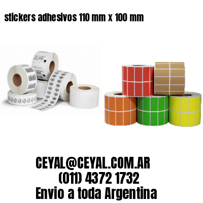 stickers adhesivos 110 mm x 100 mm