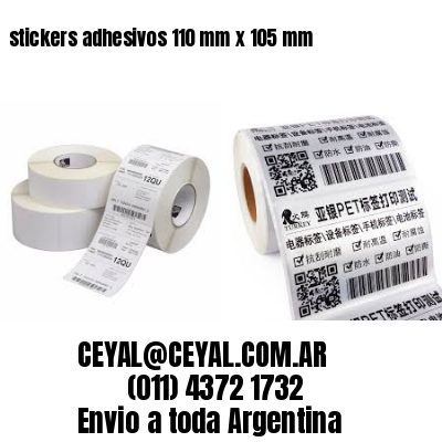 stickers adhesivos 110 mm x 105 mm