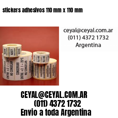 stickers adhesivos 110 mm x 110 mm
