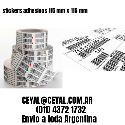stickers adhesivos 115 mm x 115 mm