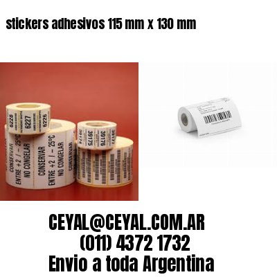 stickers adhesivos 115 mm x 130 mm
