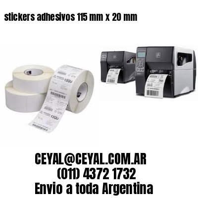 stickers adhesivos 115 mm x 20 mm