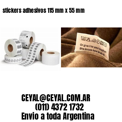 stickers adhesivos 115 mm x 55 mm