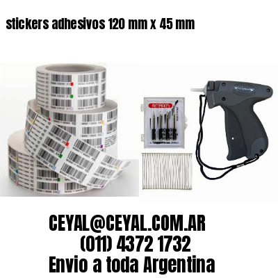 stickers adhesivos 120 mm x 45 mm