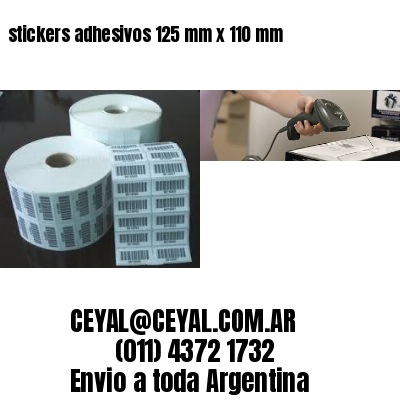 stickers adhesivos 125 mm x 110 mm