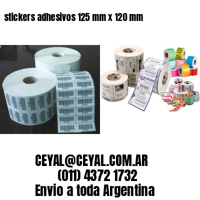 stickers adhesivos 125 mm x 120 mm