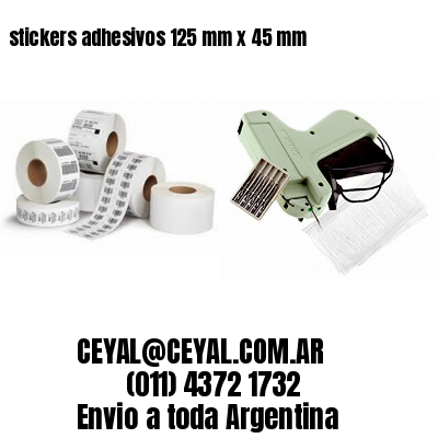 stickers adhesivos 125 mm x 45 mm
