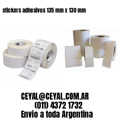 stickers adhesivos 135 mm x 130 mm