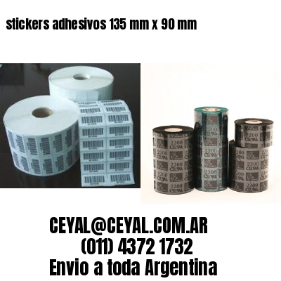 stickers adhesivos 135 mm x 90 mm