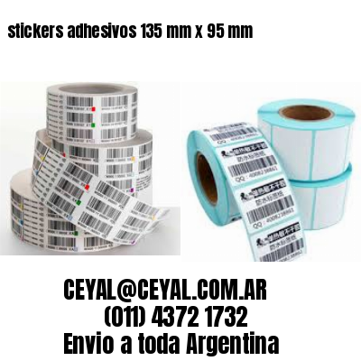stickers adhesivos 135 mm x 95 mm