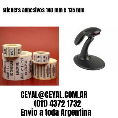 stickers adhesivos 140 mm x 135 mm