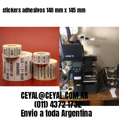 stickers adhesivos 140 mm x 145 mm