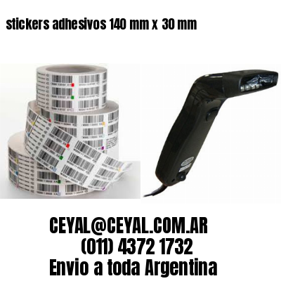 stickers adhesivos 140 mm x 30 mm