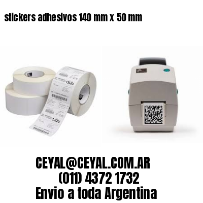 stickers adhesivos 140 mm x 50 mm