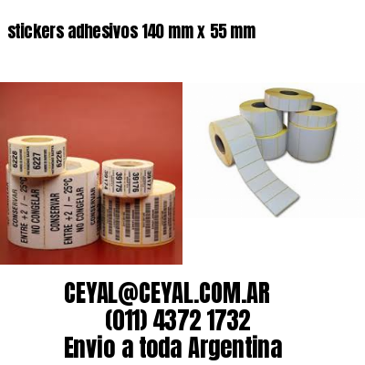 stickers adhesivos 140 mm x 55 mm