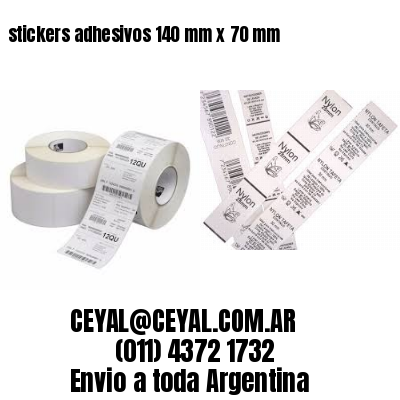 stickers adhesivos 140 mm x 70 mm