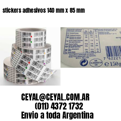 stickers adhesivos 140 mm x 85 mm