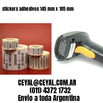 stickers adhesivos 145 mm x 105 mm
