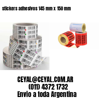 stickers adhesivos 145 mm x 150 mm