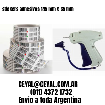stickers adhesivos 145 mm x 65 mm