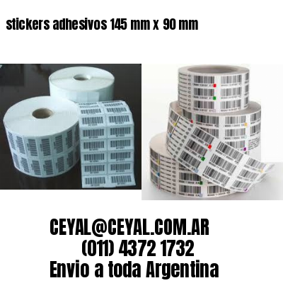 stickers adhesivos 145 mm x 90 mm
