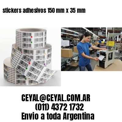 stickers adhesivos 150 mm x 35 mm