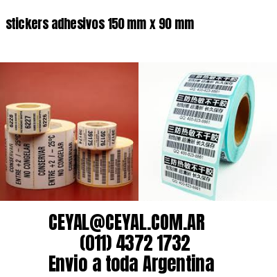 stickers adhesivos 150 mm x 90 mm