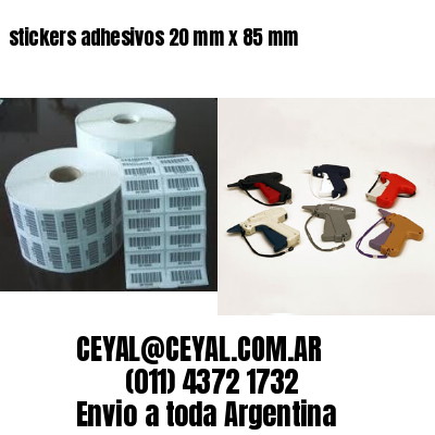 stickers adhesivos 20 mm x 85 mm