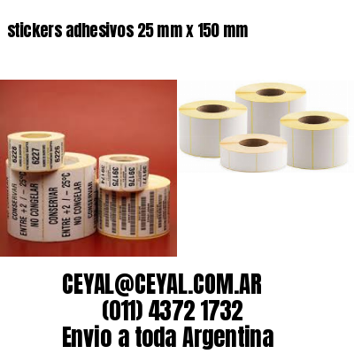 stickers adhesivos 25 mm x 150 mm