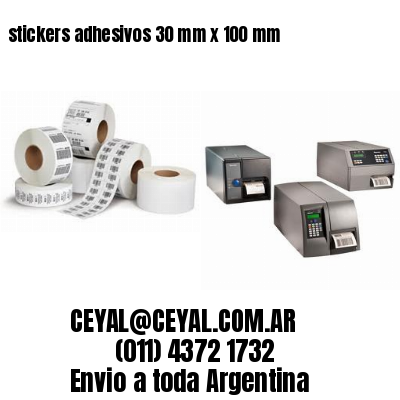 stickers adhesivos 30 mm x 100 mm