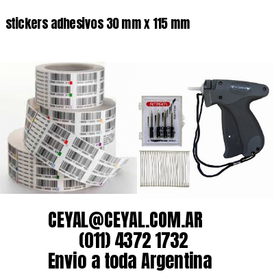 stickers adhesivos 30 mm x 115 mm