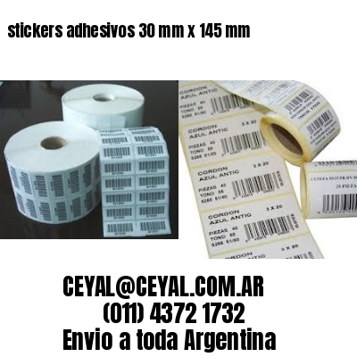 stickers adhesivos 30 mm x 145 mm