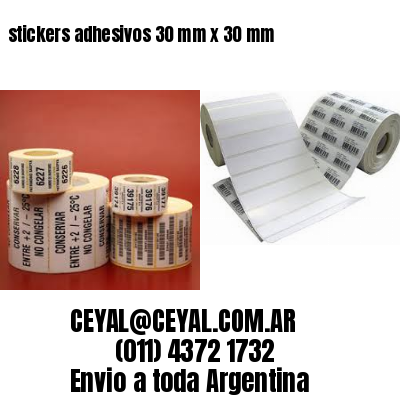 stickers adhesivos 30 mm x 30 mm