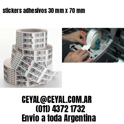 stickers adhesivos 30 mm x 70 mm