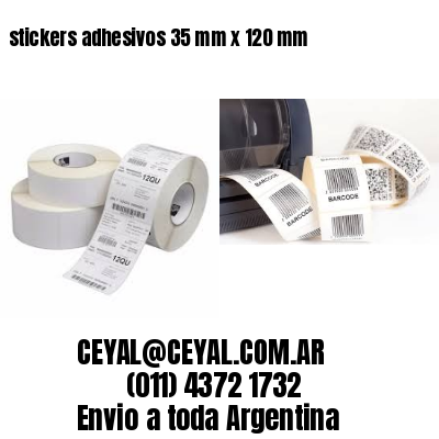 stickers adhesivos 35 mm x 120 mm