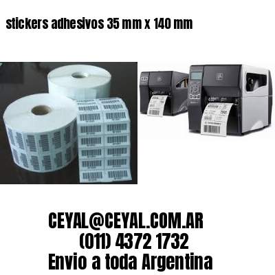 stickers adhesivos 35 mm x 140 mm