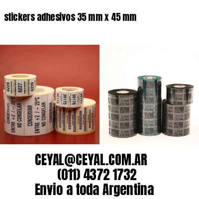 stickers adhesivos 35 mm x 45 mm