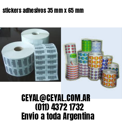 stickers adhesivos 35 mm x 65 mm