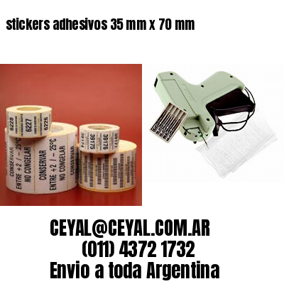 stickers adhesivos 35 mm x 70 mm