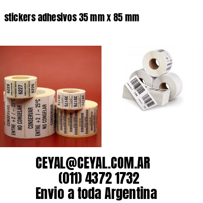 stickers adhesivos 35 mm x 85 mm
