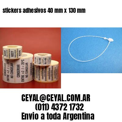 stickers adhesivos 40 mm x 130 mm