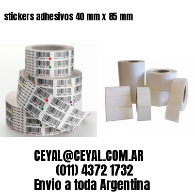 stickers adhesivos 40 mm x 85 mm