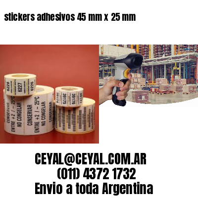 stickers adhesivos 45 mm x 25 mm