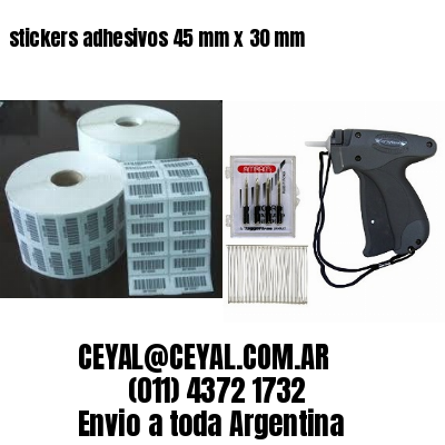 stickers adhesivos 45 mm x 30 mm