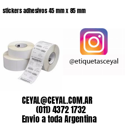 stickers adhesivos 45 mm x 85 mm