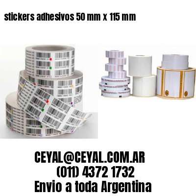 stickers adhesivos 50 mm x 115 mm