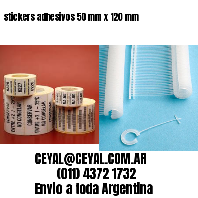 stickers adhesivos 50 mm x 120 mm