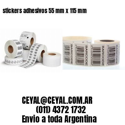 stickers adhesivos 55 mm x 115 mm